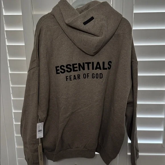 Essentials FEAR OF GOD ✨ Gray Hoodie NWT ⚡️Free Shipping! - Picture 3 of 5